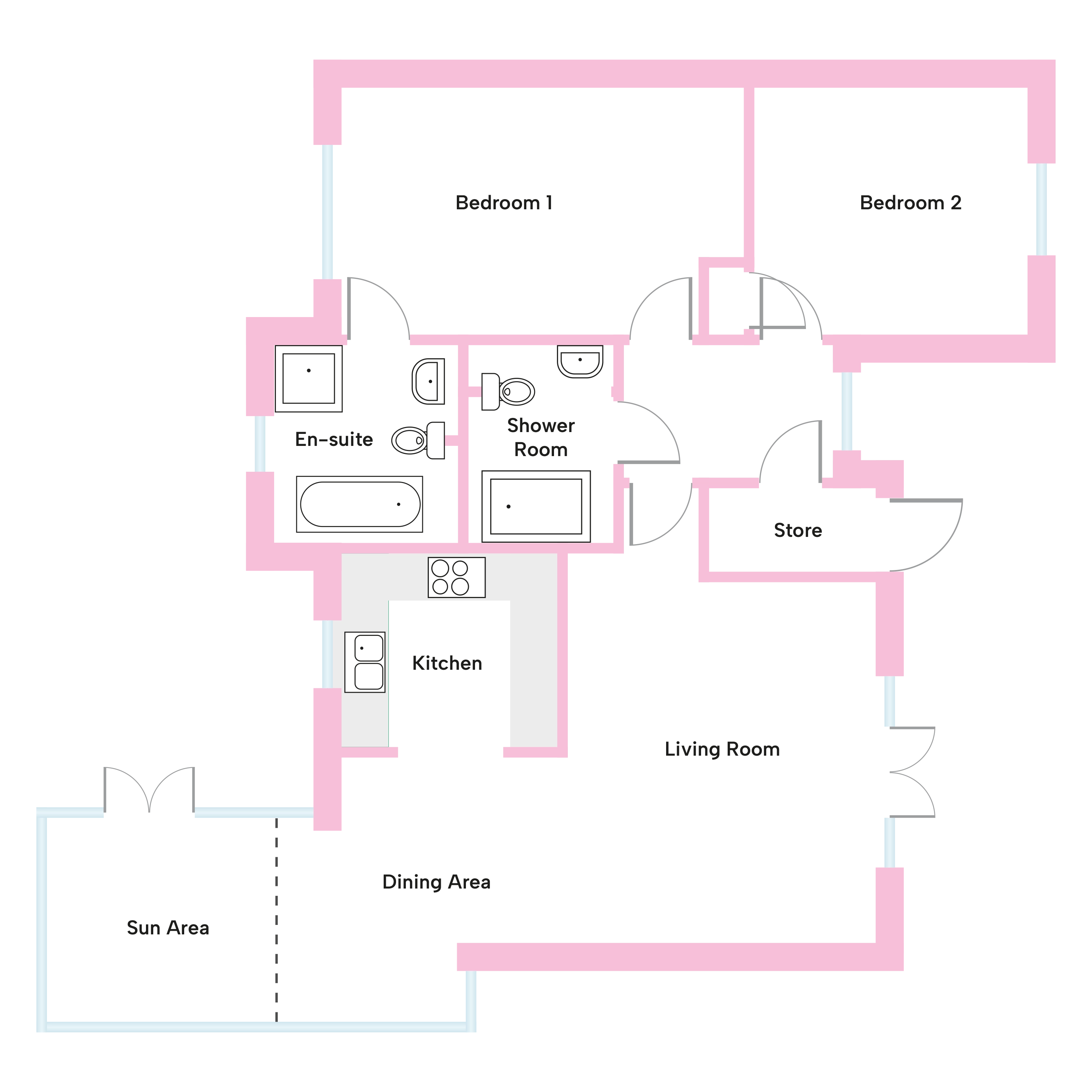 Floor Plan of The Iris at Kenwith Meadows