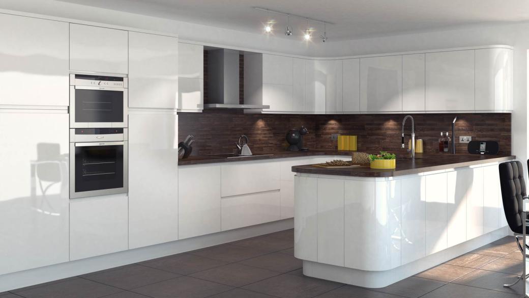 Modern white kitchen 