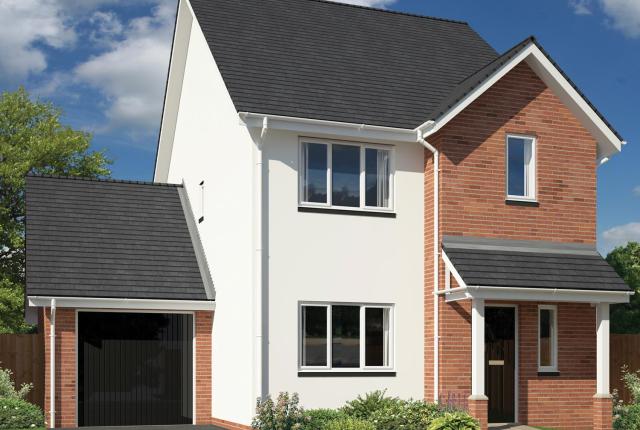 Exterior of new home at Osborne Gardens housing development in Barnstaple