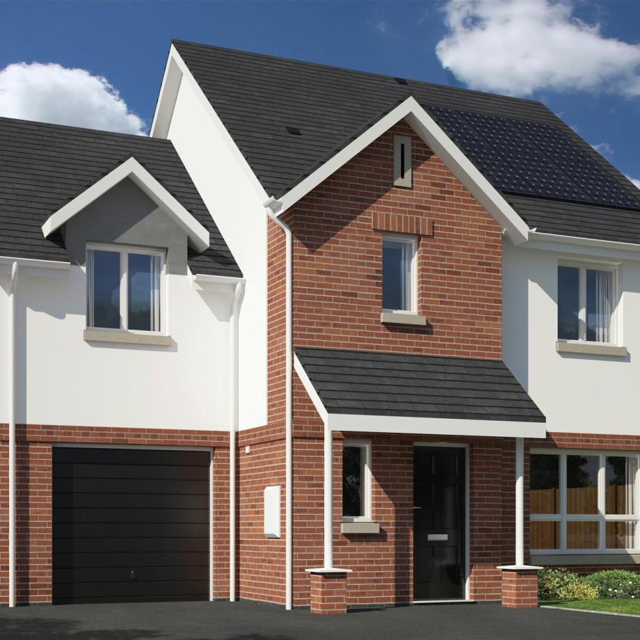 Exterior of new home at Easterly Park development in Braunton North Devon