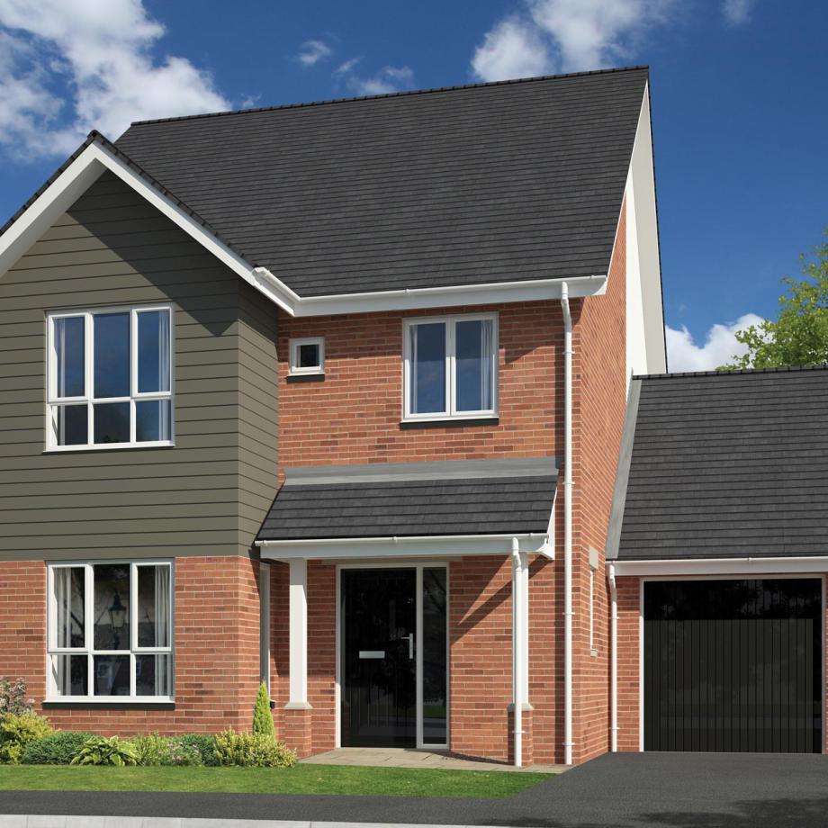 Exterior of new home at Osborne Gardens housing development in Barnstaple