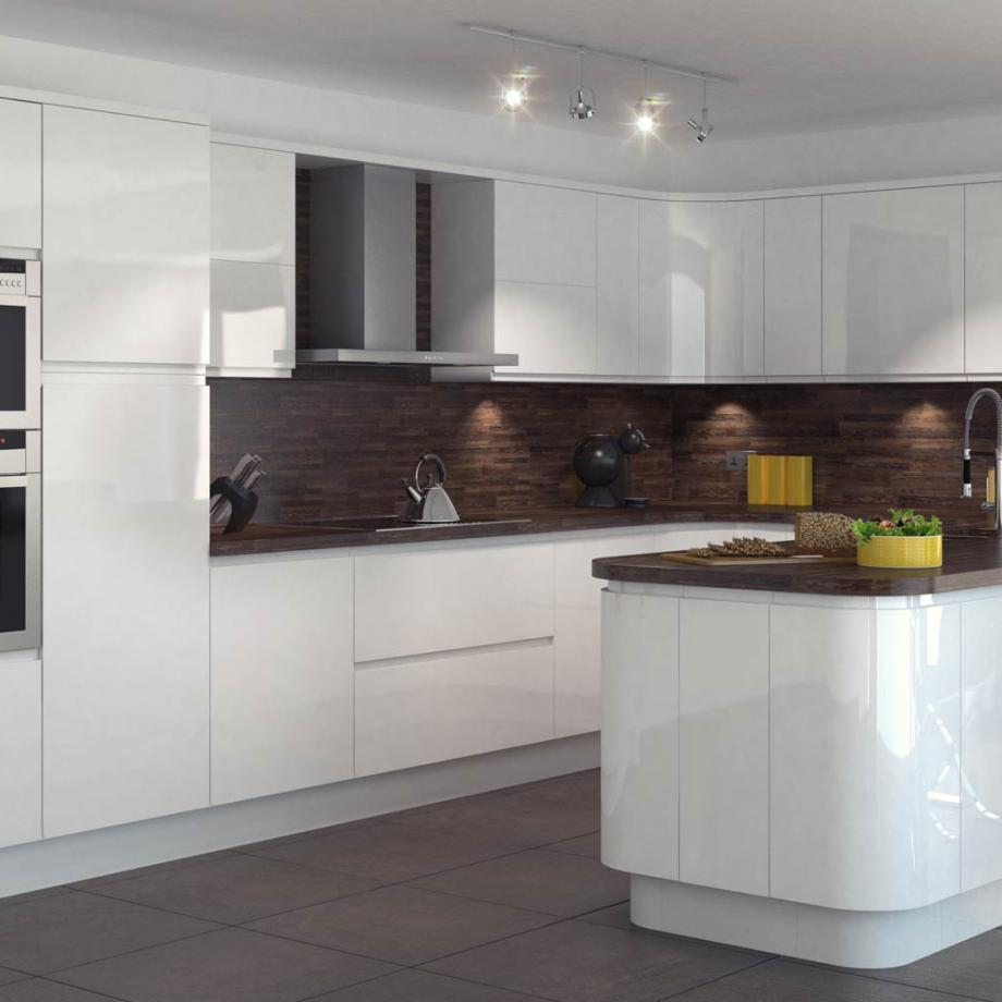 Modern white kitchen 