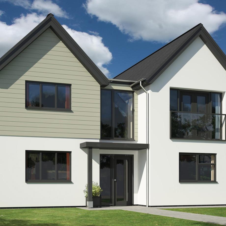 Exterior of new holiday home at Pebbled Ridge development in Westward Ho!