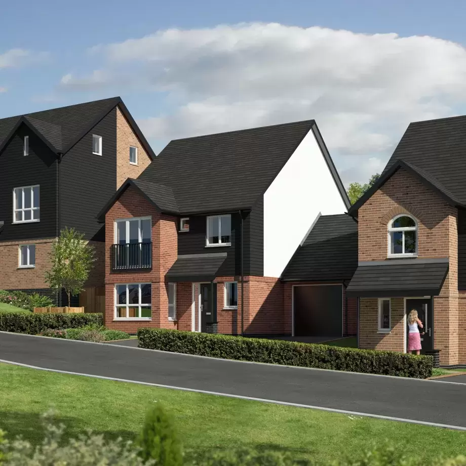 CGI street view of new Buckleigh Meadows development in Westward Ho!