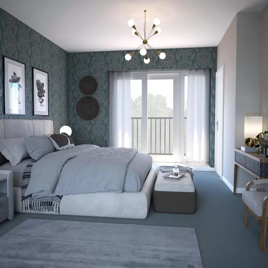 Furnished bedroom of a 4-bedroom house at Heanton Lea Gardens development in Braunton