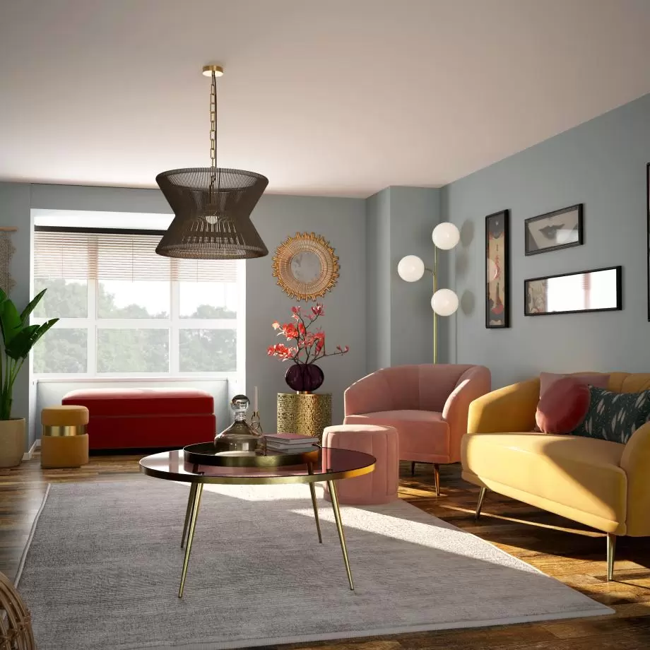 Furnished lounge of new home at Heanton Lee Gardens in Braunton