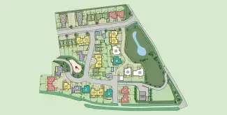 Site Plan of Chichester Developments New Buckleigh Meadows Development in Westward Ho!